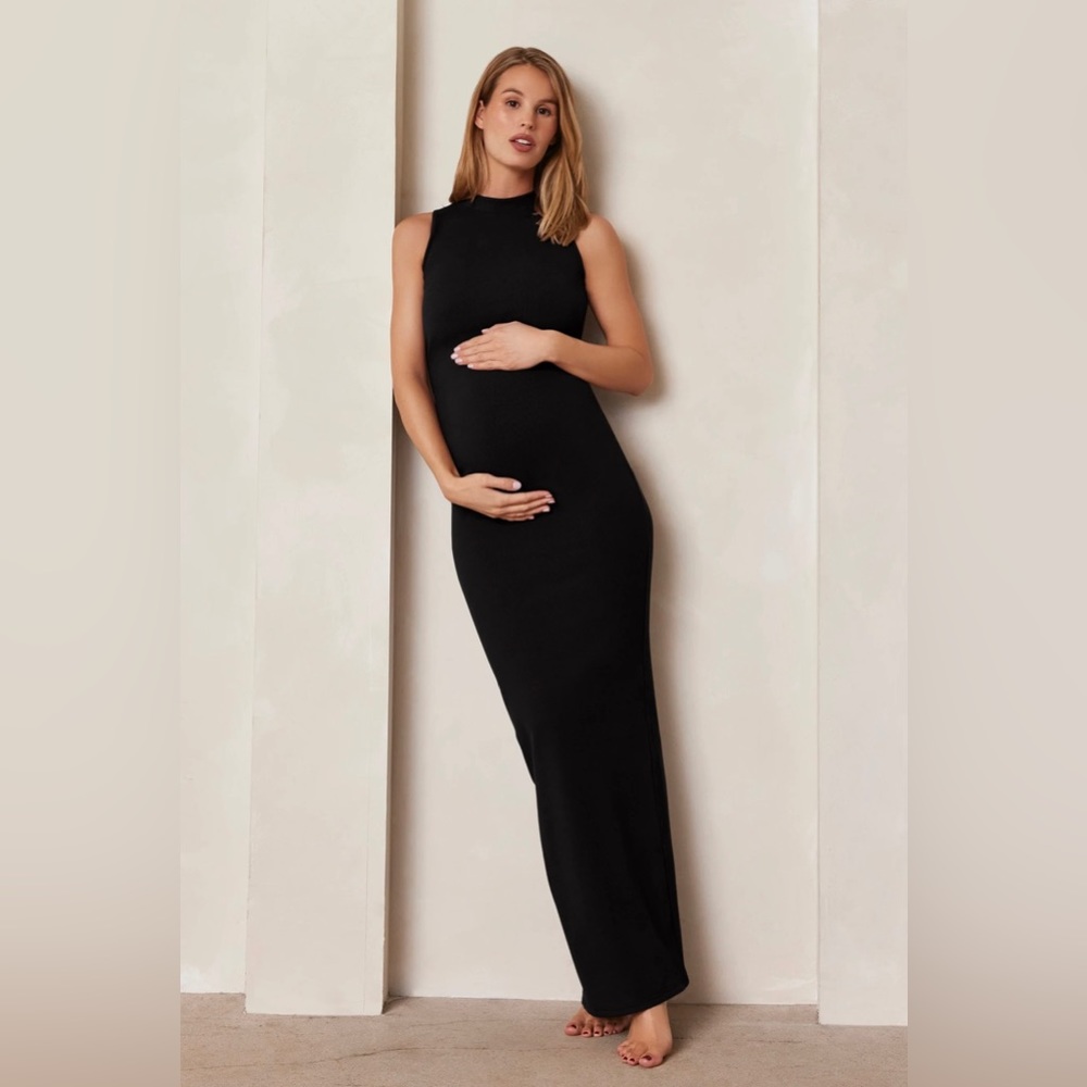 Bumpsuit Sculpting Rib Mock Neck Maxi Dress- Never Been Worn! Tags still on